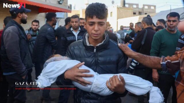 Israeli bombardment has killed more than 50 people in war-torn Gaza