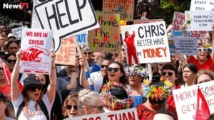 100,000 Workers Strike in New Zealand Massive Public Sector Demanding Better Pay and Funding