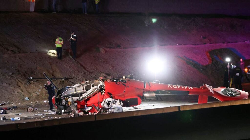 REACH Air Medical Services Helicopter Crashes on Highway 50 in Sacramento