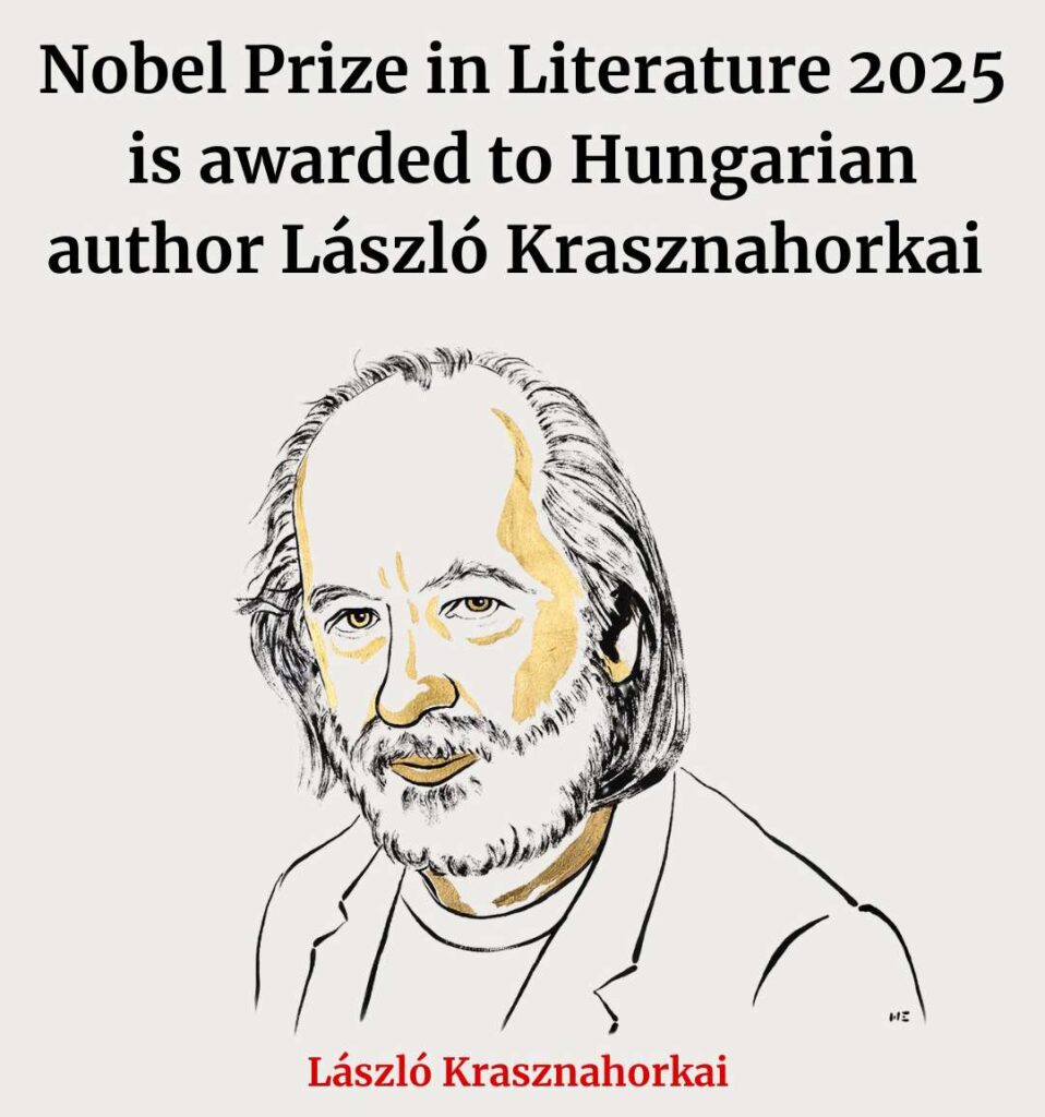 Hungarian Novelist László Krasznahorkai Wins 2025 Nobel Prize in Literature